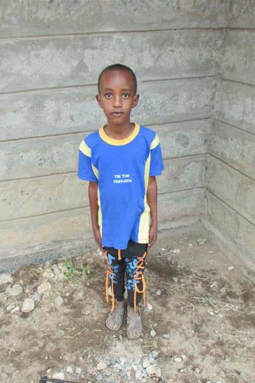 An unsponsored boy named Gideon from Kenya who lives in an AIDS-affected area and has waited 389 days for a sponsor.