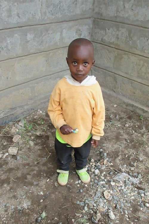An unsponsored boy named Kishoyian from Kenya who lives in an AIDS-affected area and has waited 388 days for a sponsor.