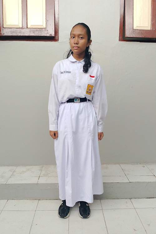 An unsponsored girl named Chika from Indonesia who has waited 27 days for a sponsor.