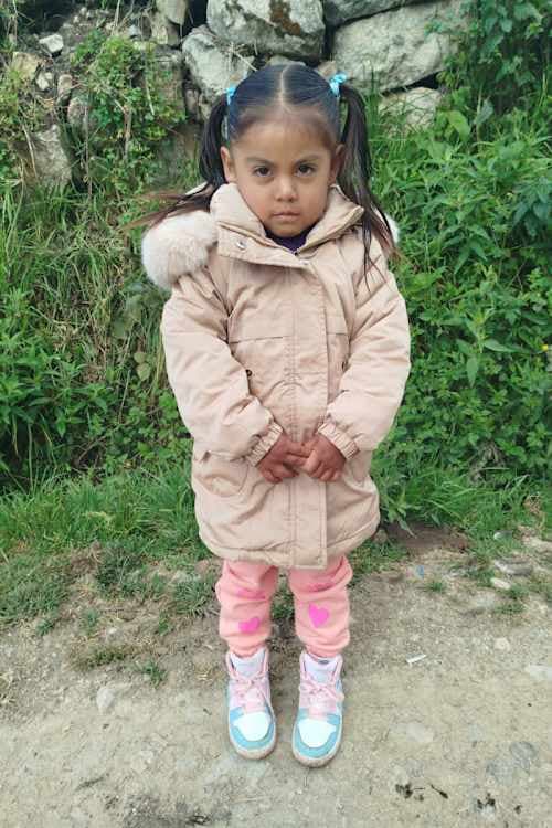 An unsponsored girl named Ruth from Peru who has waited 408 days for a sponsor.