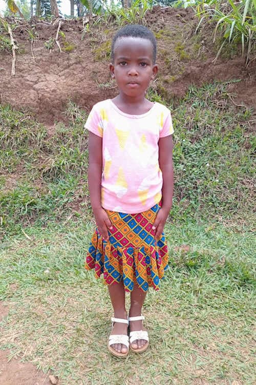 An unsponsored girl named Gikundiro from Rwanda who lives in an AIDS-affected area, is vulnerable to exploitation and has waited 488 days for a sponsor.