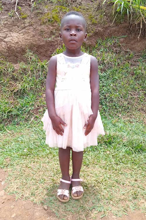 An unsponsored girl named Shimwa from Rwanda who lives in an AIDS-affected area, is vulnerable to exploitation and has waited 459 days for a sponsor.