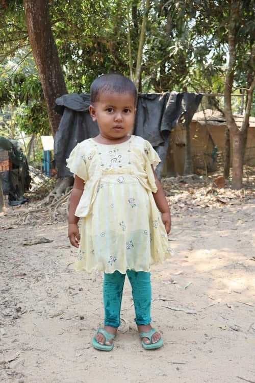 An unsponsored girl named Jannatul from Bangladesh who is vulnerable to exploitation and has waited 399 days for a sponsor.