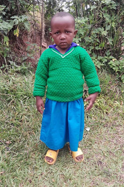 An unsponsored girl named Ange from Rwanda who lives in an AIDS-affected area, is vulnerable to exploitation and has waited 489 days for a sponsor.