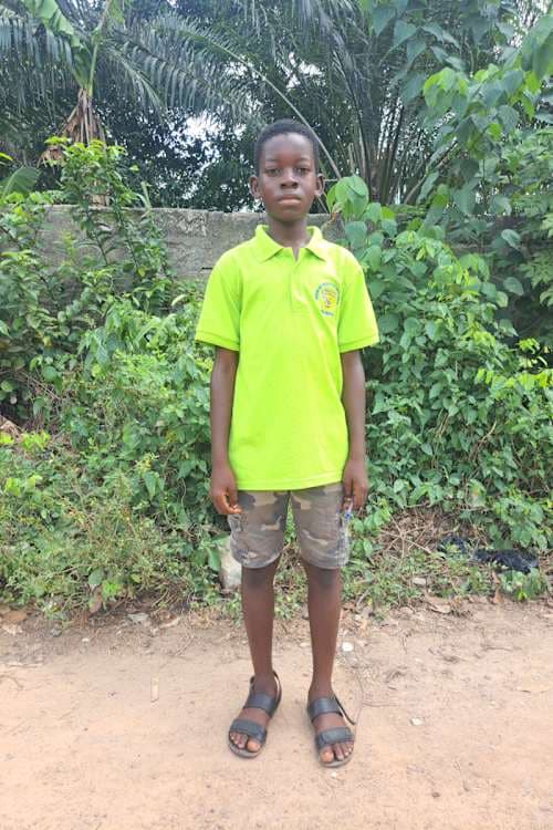An unsponsored boy named Hamza from Ghana who lives in an AIDS-affected area and has waited 532 days for a sponsor.