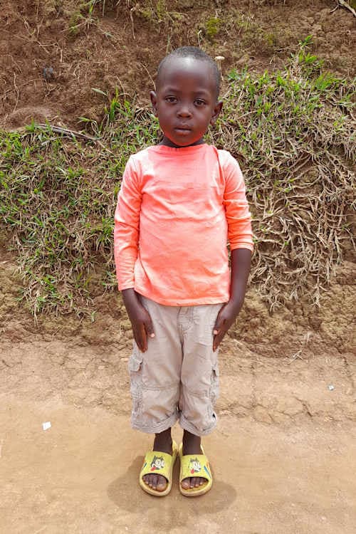 An unsponsored boy named Bruce from Rwanda who lives in an AIDS-affected area, is vulnerable to exploitation and has waited 417 days for a sponsor.