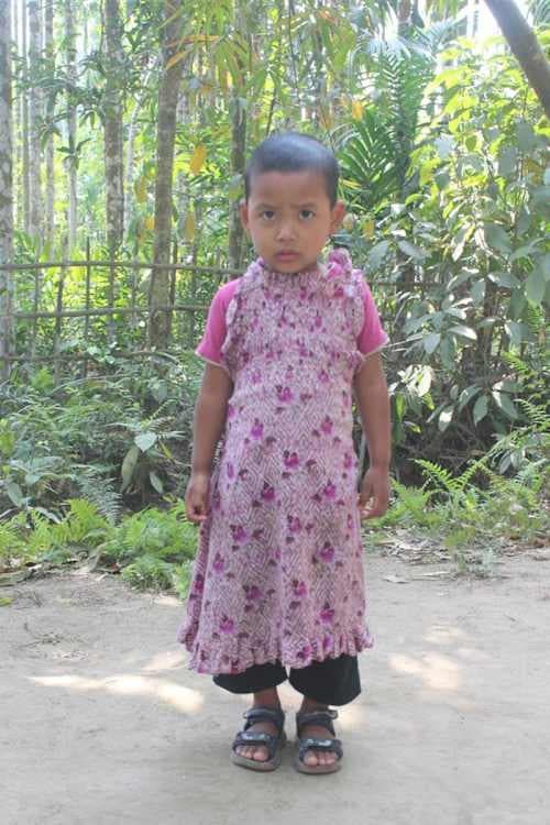 An unsponsored girl named Kollani from Bangladesh who is vulnerable to exploitation and has waited 350 days for a sponsor.