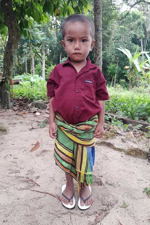 An unsponsored boy named Ivan from Indonesia who has waited 415 days for a sponsor.