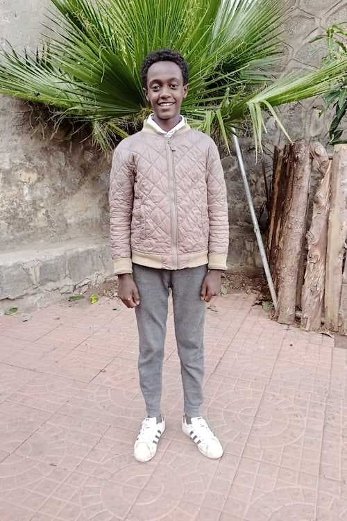 An unsponsored boy named Biruk from Ethiopia who lives in an AIDS-affected area, is vulnerable to exploitation and has waited 370 days for a sponsor.
