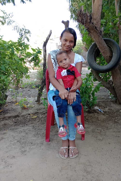 An unsponsored boy named Deiker from Colombia who has waited 420 days for a sponsor.