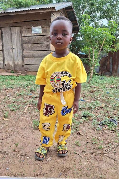 An unsponsored boy named Lebene from Togo who lives in an AIDS-affected area, is vulnerable to exploitation and has waited 449 days for a sponsor.