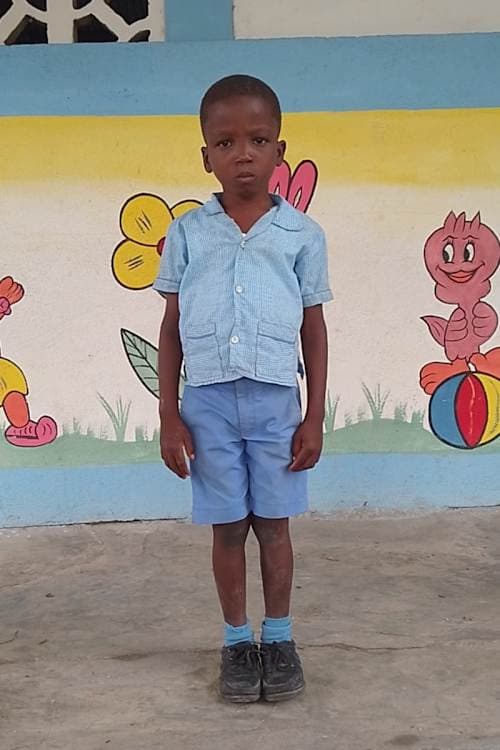 An unsponsored boy named Mnonley from Haiti who is vulnerable to exploitation and has waited 398 days for a sponsor.