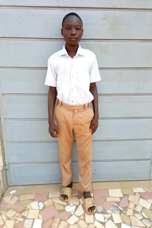 An unsponsored boy named Franc from Togo who lives in an AIDS-affected area, is vulnerable to exploitation and has waited 244 days for a sponsor.