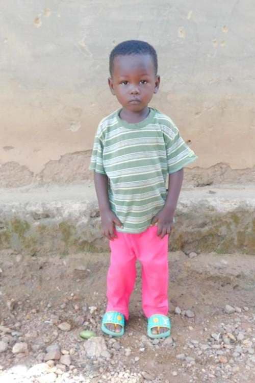 An unsponsored boy named Petit frere from Togo who lives in an AIDS-affected area, is vulnerable to exploitation and has waited 444 days for a sponsor.