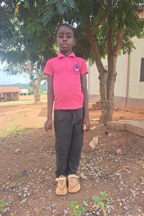 An unsponsored boy named Elijah from Ghana who lives in an AIDS-affected area and has waited 479 days for a sponsor.