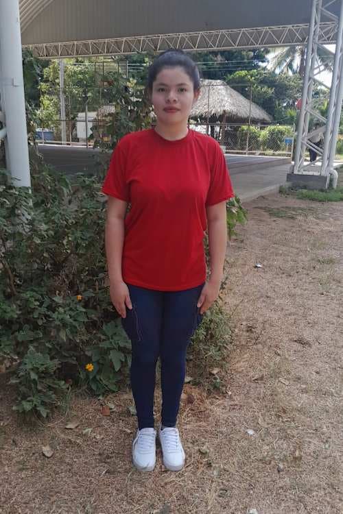 An unsponsored girl named Verenice from El Salvador who has waited 447 days for a sponsor.