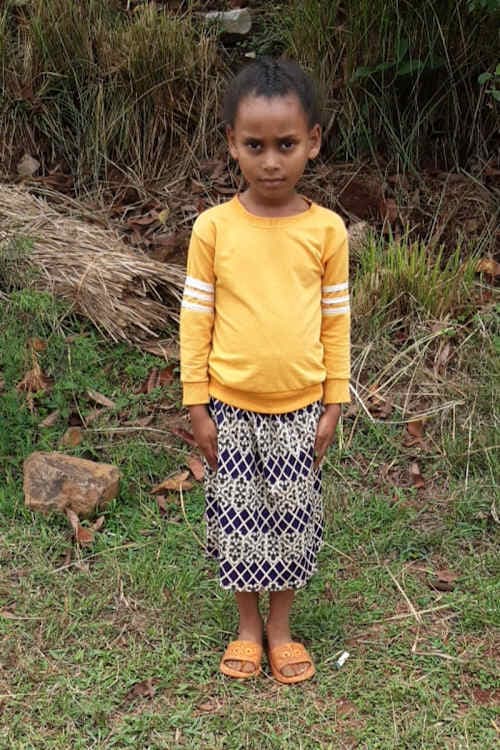 An unsponsored girl named Nardos from Ethiopia who lives in an AIDS-affected area, is vulnerable to exploitation and has waited 451 days for a sponsor.