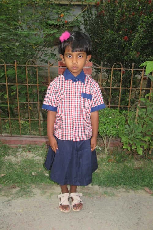 An unsponsored girl named Mohona from Bangladesh who is vulnerable to exploitation and has waited 600 days for a sponsor.