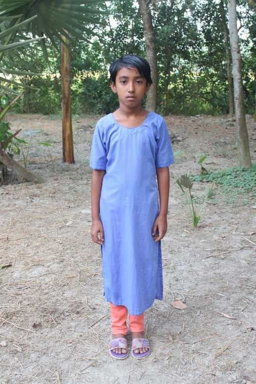 An unsponsored girl named Poroma from Bangladesh who is vulnerable to exploitation and has waited 472 days for a sponsor.