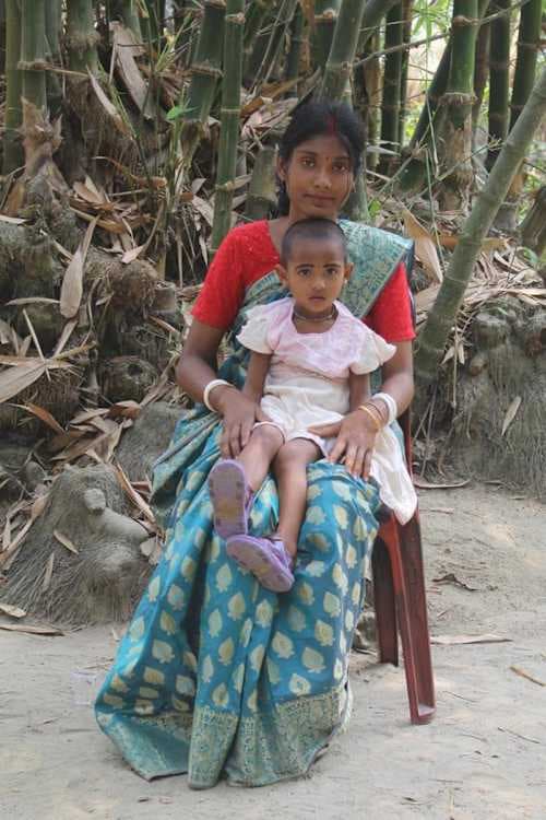 An unsponsored girl named Nirbika from Bangladesh who is vulnerable to exploitation and has waited 393 days for a sponsor.