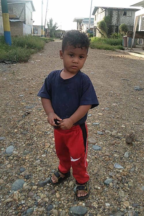 An unsponsored boy named Caled from Ecuador who has waited 420 days for a sponsor.