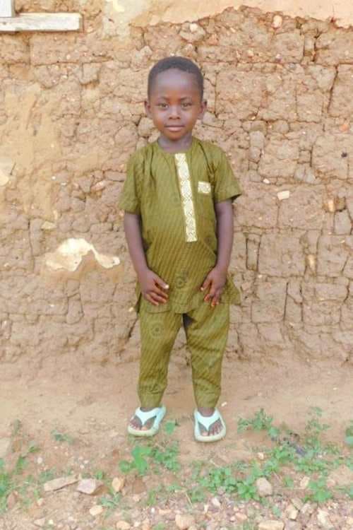 An unsponsored boy named Elise from Togo who lives in an AIDS-affected area, is vulnerable to exploitation and has waited 400 days for a sponsor.