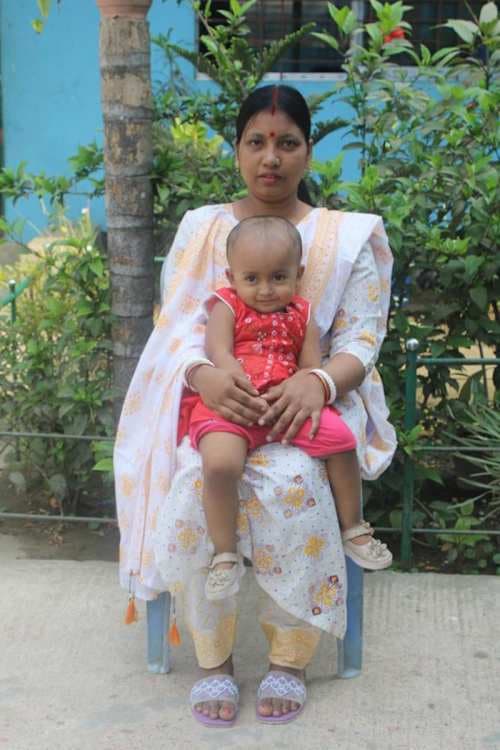An unsponsored girl named Rudri from Bangladesh who is vulnerable to exploitation and has waited 494 days for a sponsor.