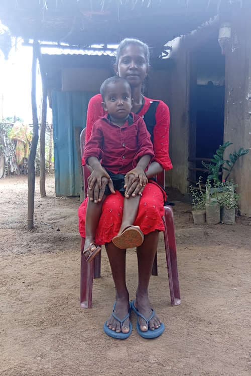 An unsponsored boy named Nivi from Sri Lanka who has waited 497 days for a sponsor.
