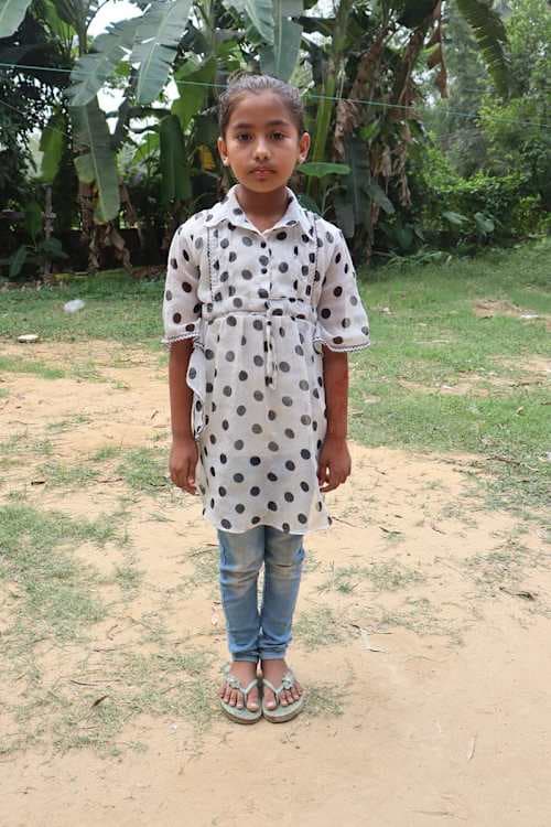 An unsponsored girl named Tabasum from Bangladesh who is vulnerable to exploitation and has waited 426 days for a sponsor.