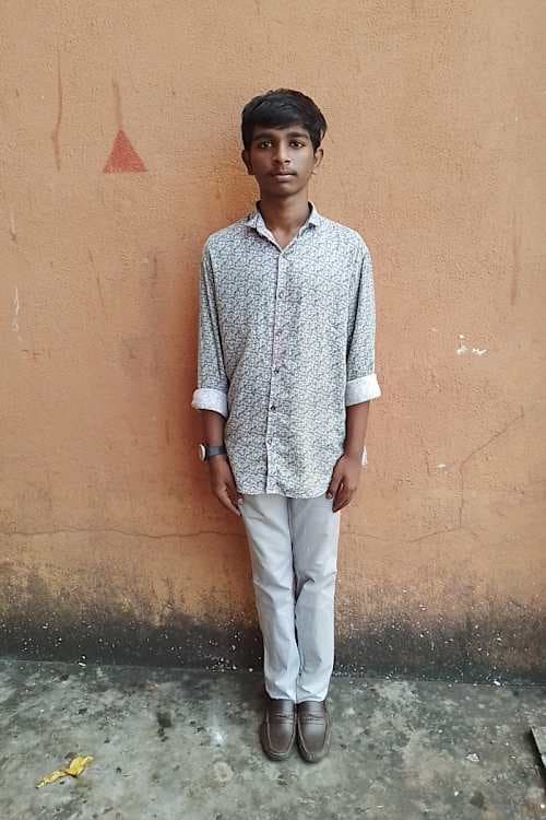 An unsponsored boy named Kabilan from Sri Lanka who has waited 64 days for a sponsor.