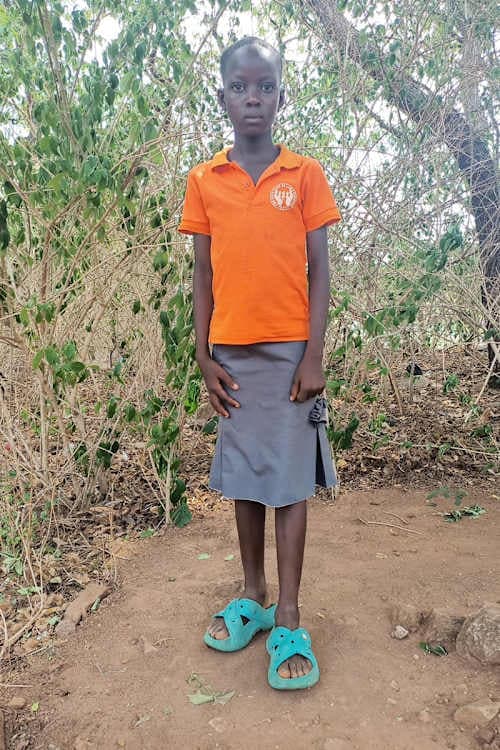 An unsponsored girl named Isabelle from Togo who lives in an AIDS-affected area, is vulnerable to exploitation and has waited 588 days for a sponsor.