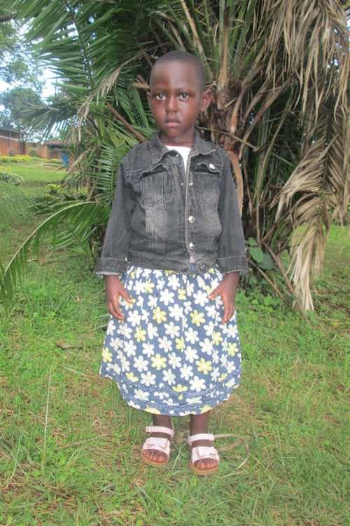 An unsponsored girl named Nishimwe from Rwanda who lives in an AIDS-affected area, is vulnerable to exploitation and has waited 390 days for a sponsor.