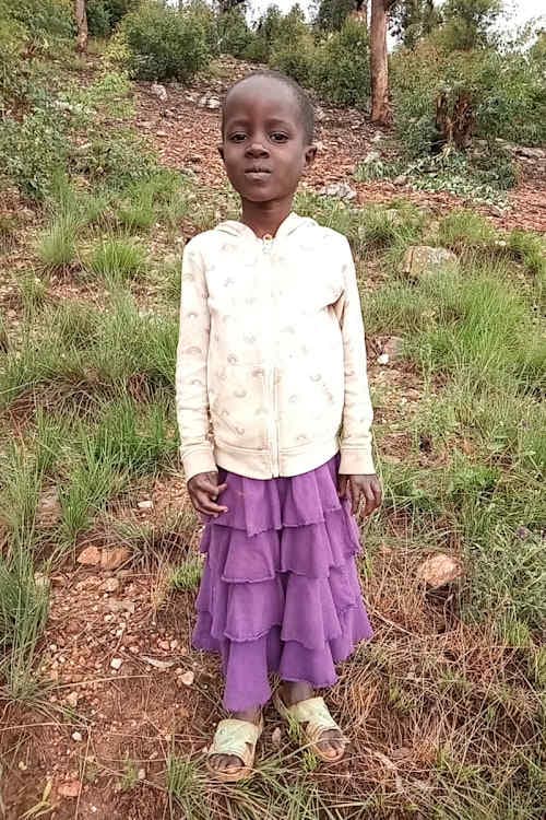 An unsponsored girl named Chantal from Rwanda who lives in an AIDS-affected area, is vulnerable to exploitation and has waited 417 days for a sponsor.