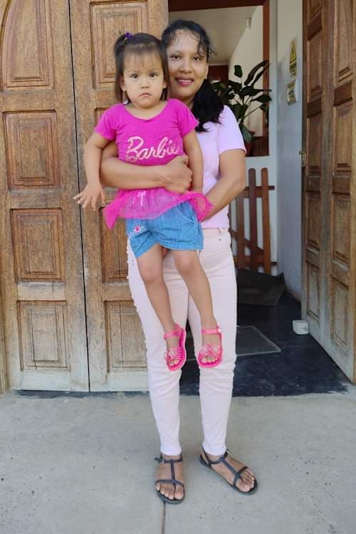 An unsponsored girl named Meghan from Peru who has waited 469 days for a sponsor.