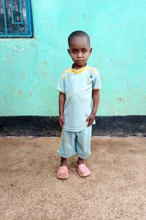 An unsponsored boy named Rebira from Ethiopia who lives in an AIDS-affected area, is vulnerable to exploitation and has waited 422 days for a sponsor.