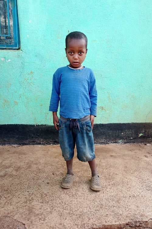 An unsponsored boy named Nebiyu from Ethiopia who lives in an AIDS-affected area, is vulnerable to exploitation and has waited 418 days for a sponsor.