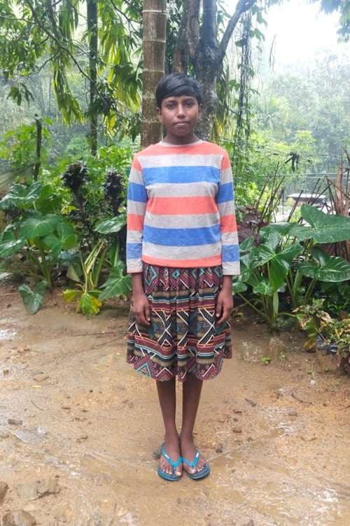 An unsponsored girl named Niveda from Sri Lanka who has waited 312 days for a sponsor.