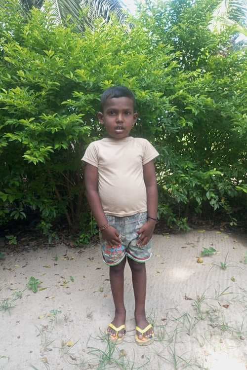 An unsponsored boy named Varun from Sri Lanka who has waited 367 days for a sponsor.