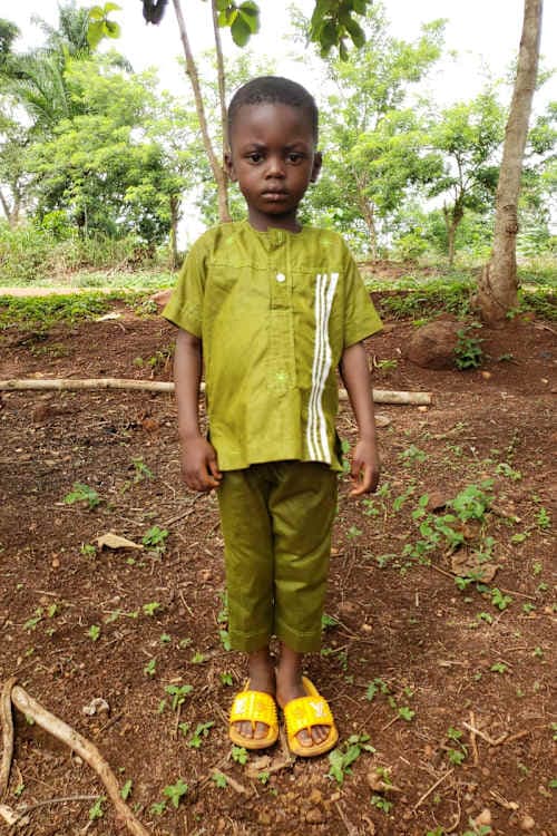 An unsponsored boy named Josue from Togo who lives in an AIDS-affected area, is vulnerable to exploitation and has waited 385 days for a sponsor.
