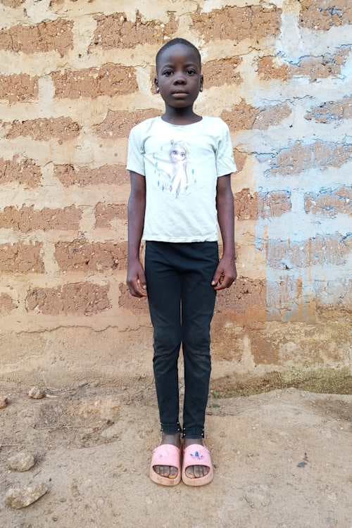 An unsponsored girl named Victoir from Togo who lives in an AIDS-affected area, is vulnerable to exploitation and has waited 365 days for a sponsor.