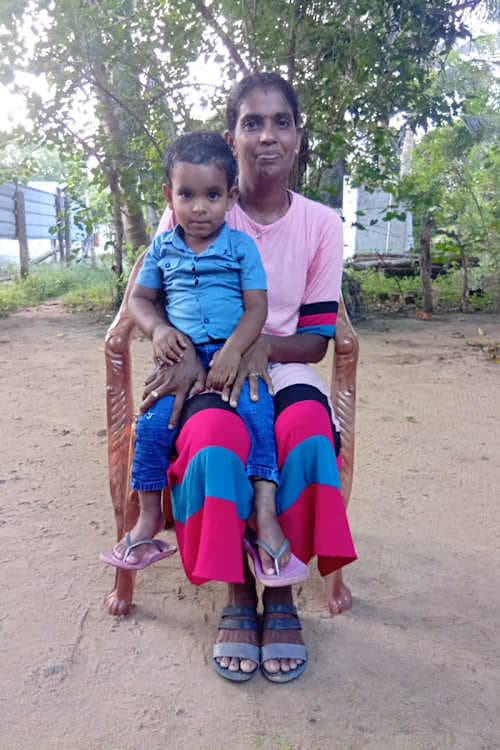 An unsponsored boy named Thaswin from Sri Lanka who has waited 373 days for a sponsor.