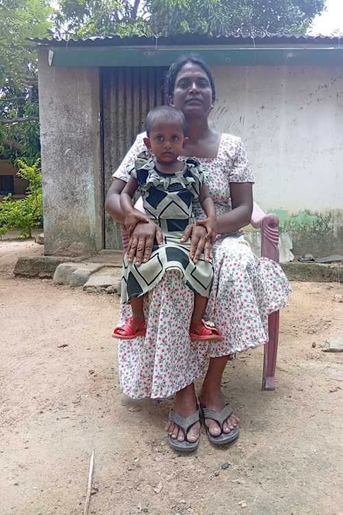 An unsponsored girl named Riththu from Sri Lanka who has waited 374 days for a sponsor.