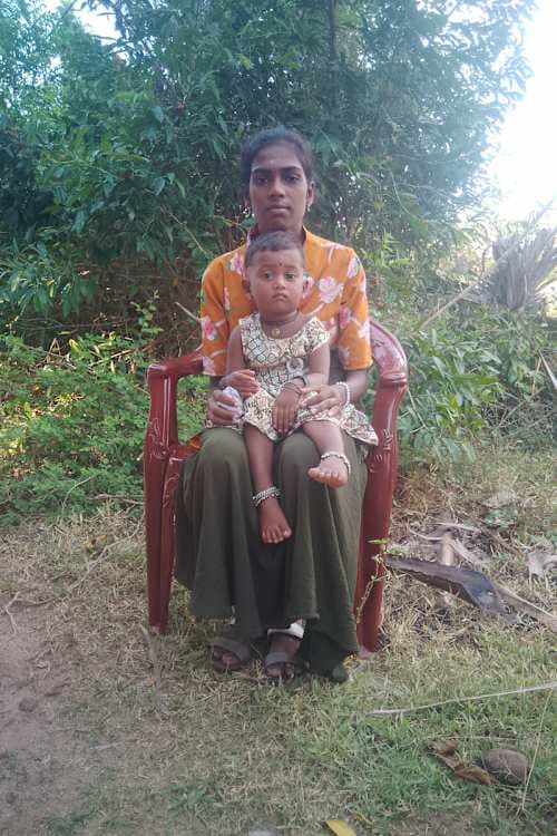 An unsponsored girl named Raxsi from Sri Lanka who has waited 423 days for a sponsor.