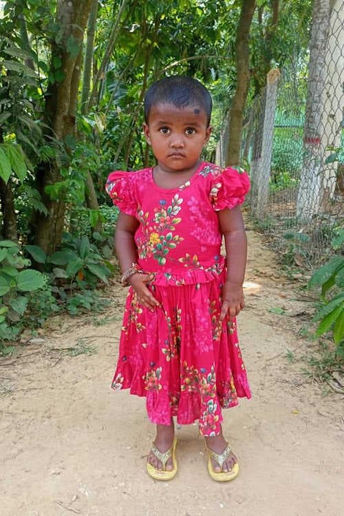 An unsponsored girl named Jerin from Bangladesh who is vulnerable to exploitation and has waited 554 days for a sponsor.