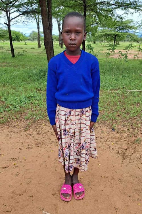 An unsponsored girl named Witnes from Tanzania who lives in an AIDS-affected area, is vulnerable to exploitation and has waited 405 days for a sponsor.