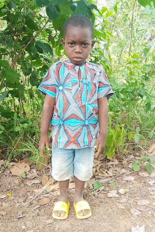 An unsponsored boy named Pacome from Togo who lives in an AIDS-affected area, is vulnerable to exploitation and has waited 462 days for a sponsor.