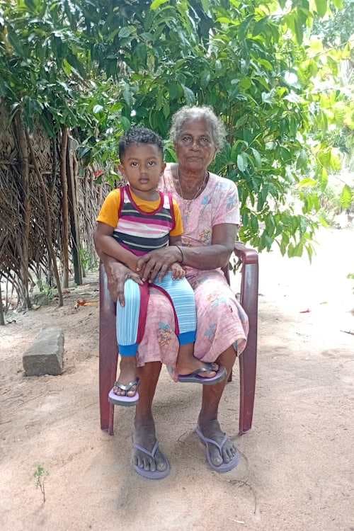 An unsponsored boy named Akshith from Sri Lanka who has waited 361 days for a sponsor.