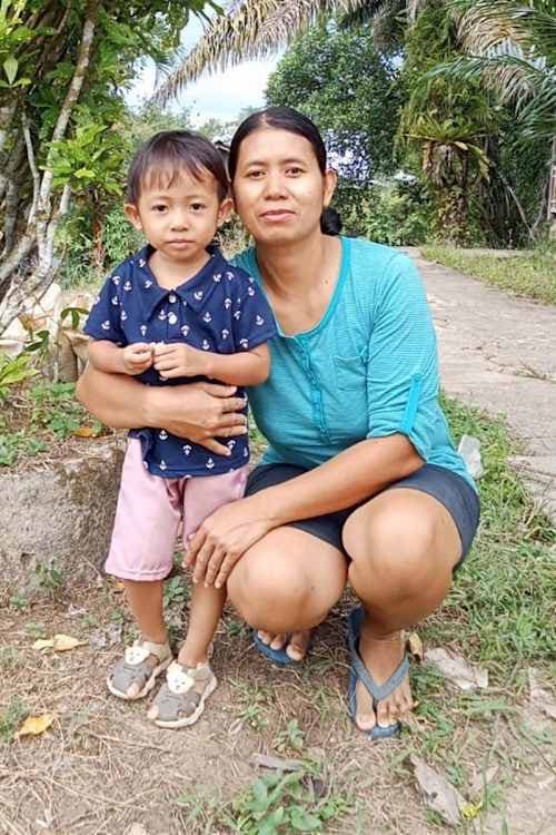 An unsponsored boy named Maix from Indonesia who has waited 448 days for a sponsor.