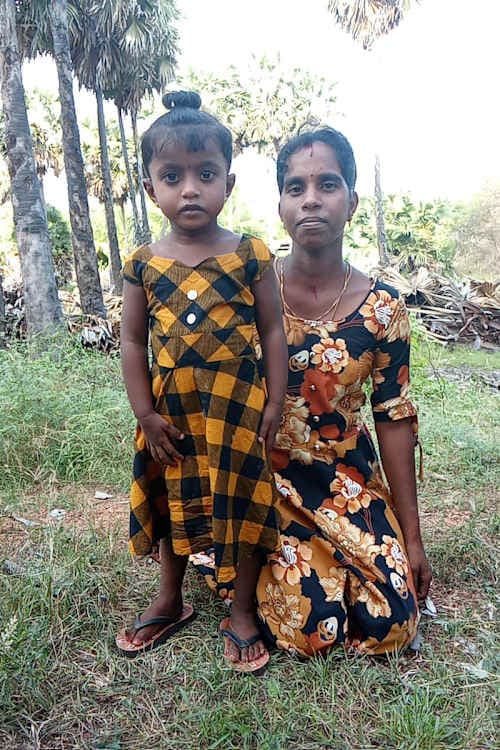 An unsponsored girl named Kiyansika from Sri Lanka who has waited 409 days for a sponsor.