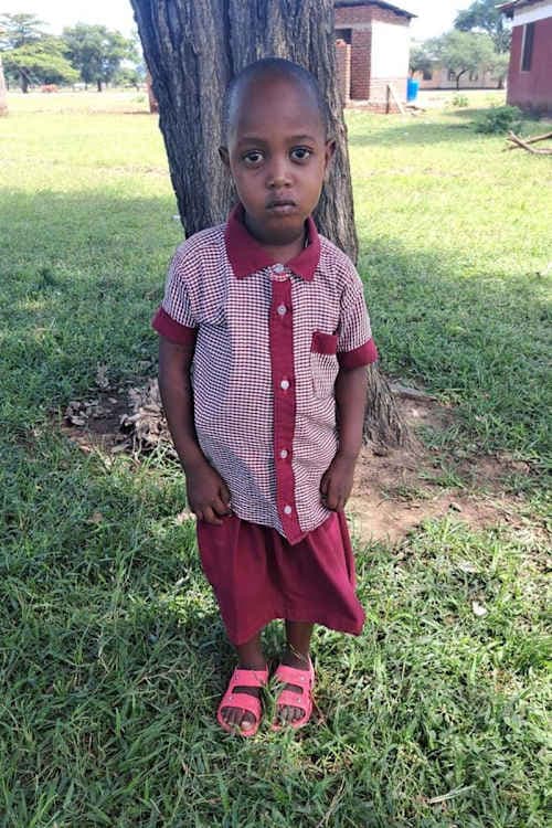 An unsponsored girl named Mkana from Tanzania who lives in an AIDS-affected area, is vulnerable to exploitation and has waited 435 days for a sponsor.